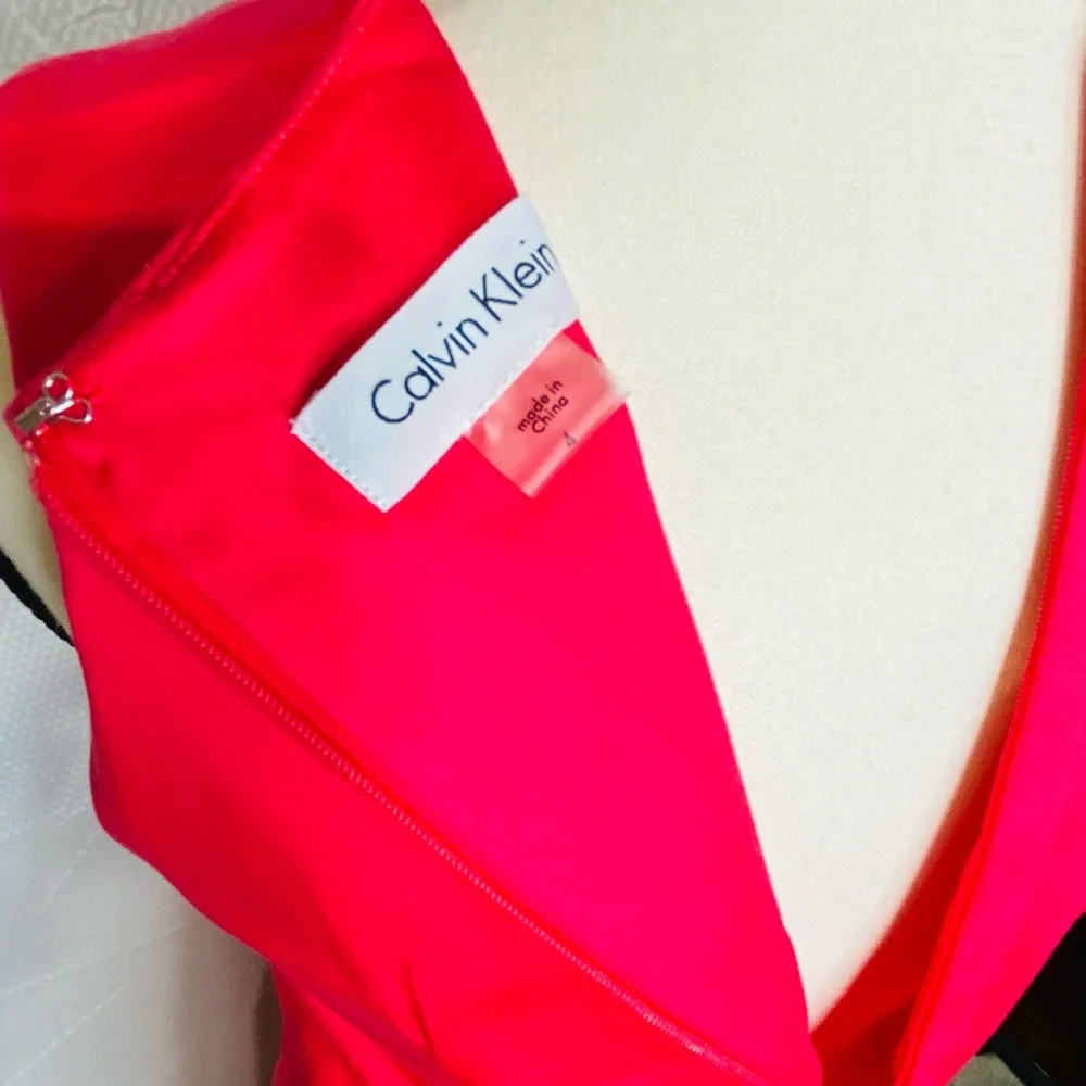 CALVIN KLEIN SLEEVELESS PINK DRESS - Picture 10 of 10
